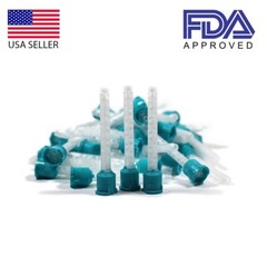 50/PK Dental HP Green/Teal 6.5 mm Impression Heavy Body Mixing Tips