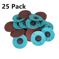 36 Grit 3 Inch Aluminum Oxide Roll Lock Die Grinder Sanding Grinding Disc US