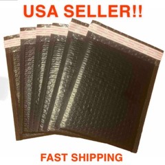 25 – Poly Bubble Mailers – Size 6×9 – Padded Envelopes Shipping Bags – Black