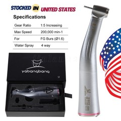 Dental Electric Handpiece 1:5 Increasing Fiber Optic Contra Angle Mini Head YBB