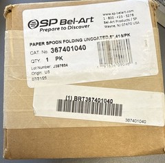 Bel-Art EcoTensil Compostable Paper Sampling Spoon, Uncoated, 416 Pack, 5″