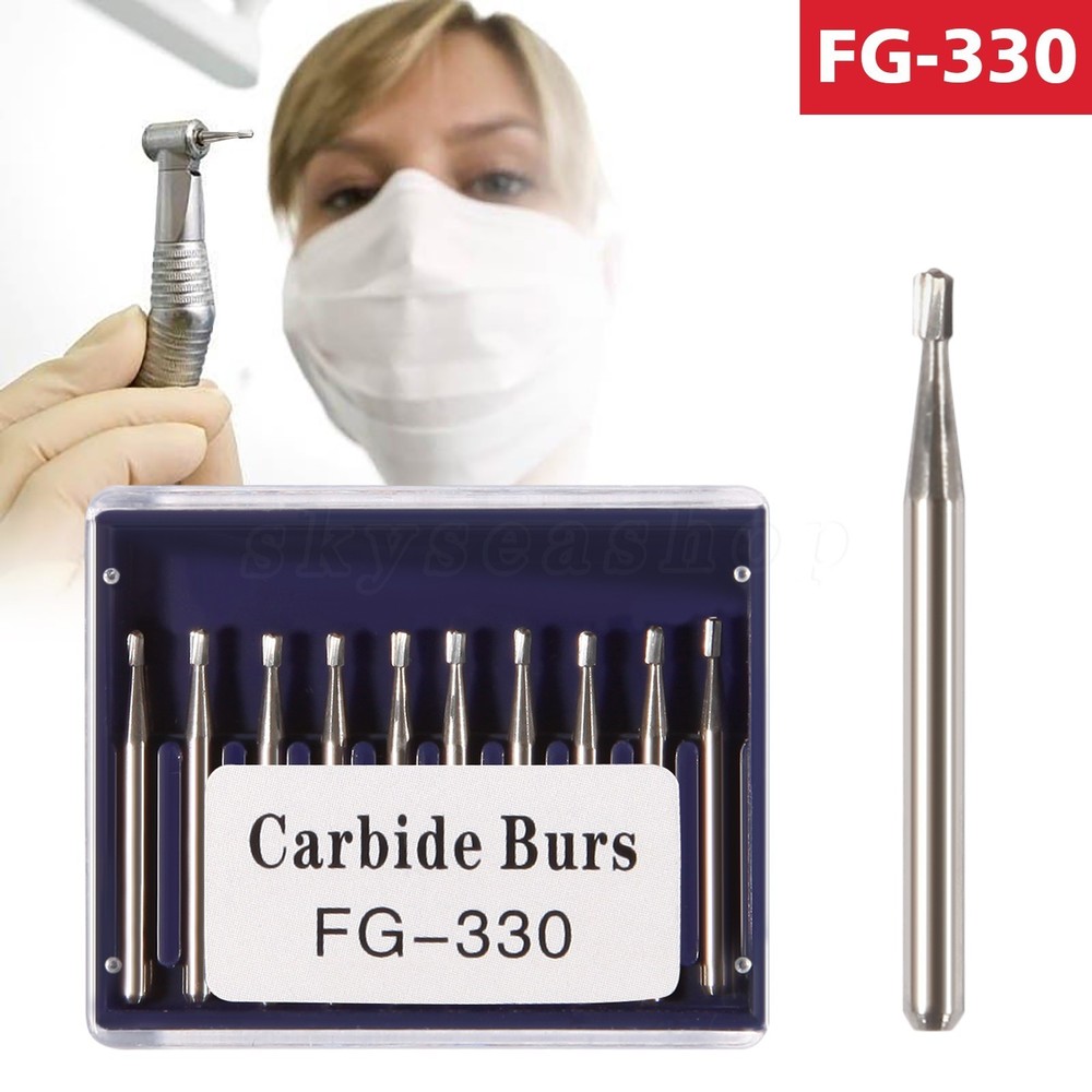 Dental Carbide Burs Drill FG 1/2/3/4/5/6/7/8 Tungsten Round High Speed Handpiece