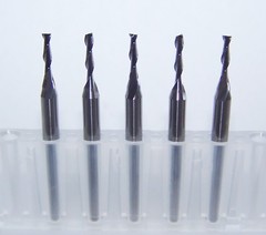 (5) – 1.60mm (.0630″) CARBIDE END MILLS, 2 FLUTE KYOCERA RBE-160