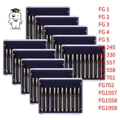 Dental Carbide Burs FG1/2/3/4/5/6/7/8 Round for High Speed Handpiece 10 -100Pcs