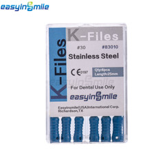 Endodontic Hand files Dental Stainless Steel Endo Root canal K files #45-80 25MM