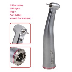 1:5 Increasing LED Dental Contra Angle Handpiece Internal Four Spray fit KAV NSK