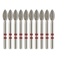 Dental Zirconia Cutting Diamond Bur Z368/023F Egg Football Fine Friction Grip FG