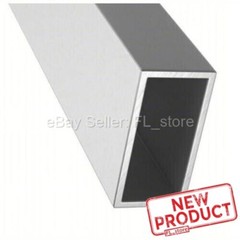 6 Feet Rectangular Aluminum Hollow Tubing 3/4″ x 1-3/4″ Inside 1″ x 2″ Outside
