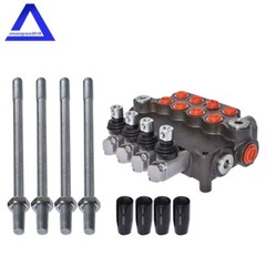 4 Spool Hydraulic Control Valve Double Acting 21 GPM 3600 PSI SAE Ports