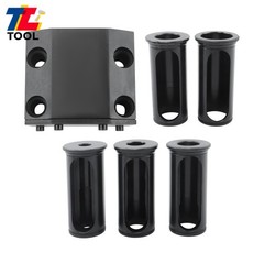 5 Piece C Sleeve Set BOT20 Turret Tool Holder Block 1-1/2″ Bore CNC Lathe