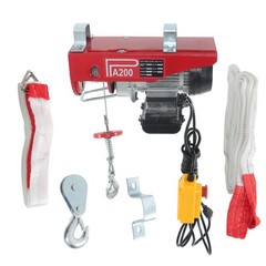 440lbs/ 200kg Electric Hoist with 14 FT Wired Remote Control 110V 510W Motor