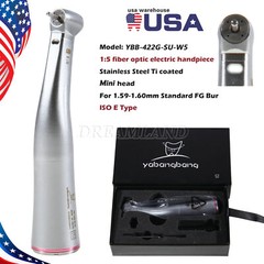 Yabangbang Dental Electric Handpiece 1:5 Contra Angle Fiber Optic High Speed NSK