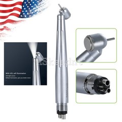Dental 45 Degree 45° LED E-generator High Speed Handpiece 3 Spray 4 holes ASK