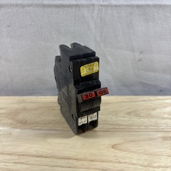 FPE Federal Pacific 30 Amp 2 Pole NC230 Stab-Lok Breaker Mini THIN NC red handle