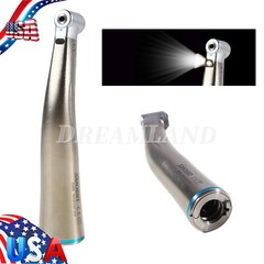 Dental LED 1:1 Fiber Optic Contra Angle Internal Spray Low Speed Handpiece EType