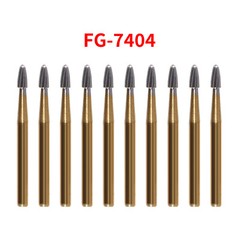 10Pcs Dental Tungsten Carbide Burs Trimming & Finishing Egg Football FG 7404 ns