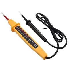 Voltage Tester 50 – 500Hz 6-12 – 24 – 50VDC Dimensions Display Elements