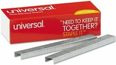 Pk of 5 Universal Standard Chisel Point Staples 0.25″ Leg 0.5″Crown Steel 5.000