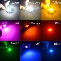 3W High Power LED Chip Light Beads White Warm red green UV IR emitting diode