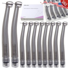10 ASkeadnt NSK Style Dental High Speed Handpiece Push Button Standard 4 Hole M4
