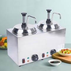 1600W 110V Hot Fudge Nacho Cheese Dispenser Sauce Caramel Melting Warmer Machine