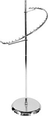 Spiral Clothing Rack Chrome 29 Ball Garment Retail Display Store Fixture 63″ H