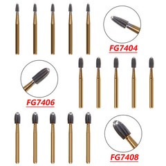 Dental Tungsten Carbide Bur Trimming&Finishing Egg Football FG 7404 7406 7408 DL