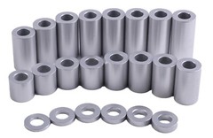 New Aluminum Spacer Bushing 1/2″ OD x 1/4″ ID–Fits M6 or 1/4″ Bolts