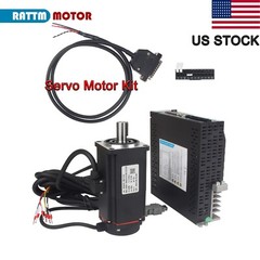 【US】AC Servo Motor RS485 Driver Controller Kit,220V 3000rpm L3000 17-bit Encoder