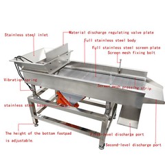 TB610 110V Stainless Steel Linear Vibrating Screen with 3mm Screen Dual Motor