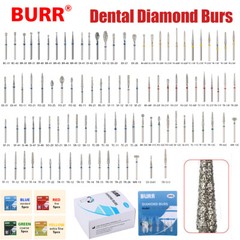5Pc/pack Dental Fresas de diamante Bur Fit High Speed Handpiece Friction Grip DS