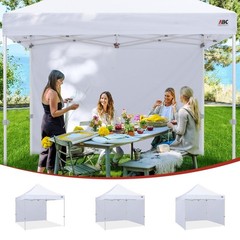 ABCCANOPY 10×10 Instant Canopy SunWall Sidewall Black 1-Pack – No Frame Top