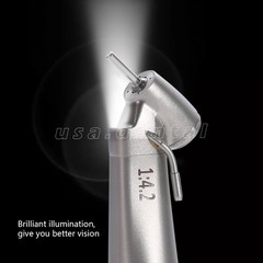 Dental Optic Fiber LED 1:4.2 Increasing Handpiece 45°Angle Head External Channel