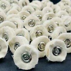 50 Pcs Dental Odontologia Polishing Brush Wheel Cotton Cloth Rotary Tools 2.35mm