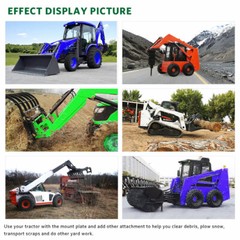 5/16″ Quick Tach Attachment Mount Plate Heavy Duty Steel for Tractor Bobcat