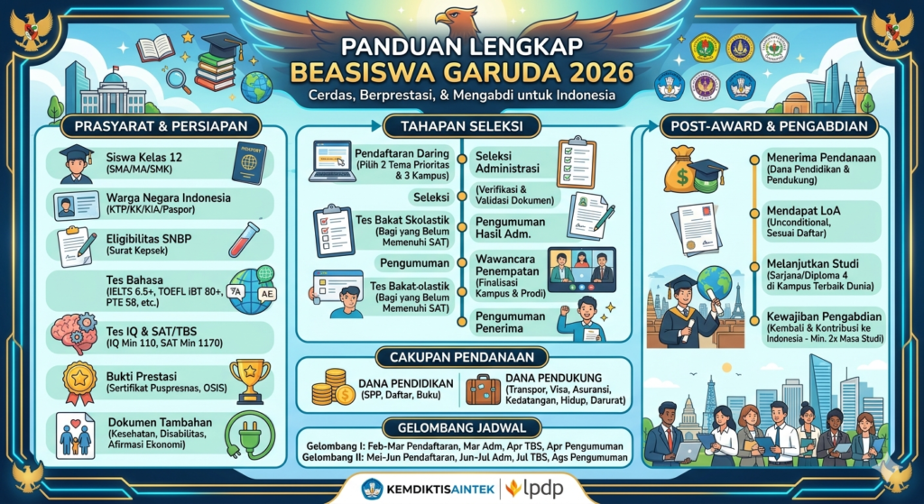 Beasiswa Garuda 2026: Jadwal, Syarat, dan Tahapan Seleksi Lengkap | dosenonline.com