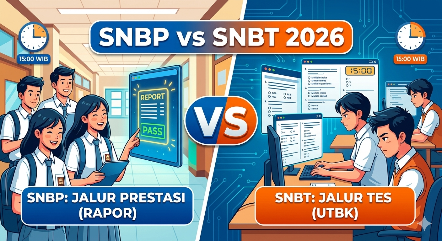 SNBP vs SNBT 2026: Apa Bedanya, Mana yang Lebih Cocok, dan Bagaimana Peluang Lolosnya?