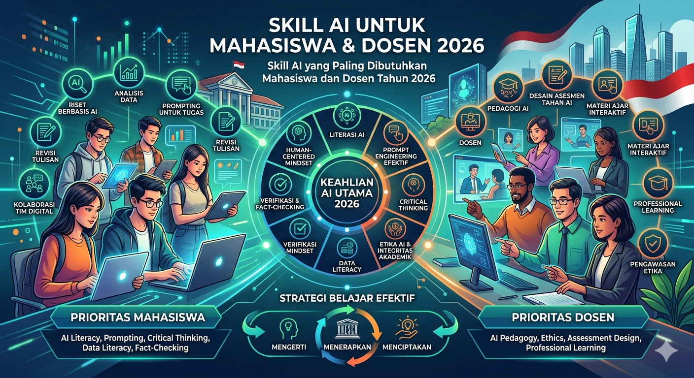 7 Kompetensi AI yang Paling Dibutuhkan Mahasiswa dan Dosen Tahun 2026 yang Harus Dikuasai | dosenonline.com